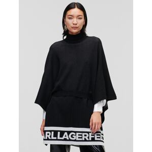 Karl Lagerfeld Maxi svetr černá / bílá