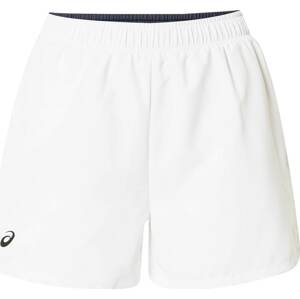 ASICS Sportovní kalhoty marine modrá / bílá