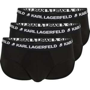 Karl Lagerfeld Slipy černá / bílá