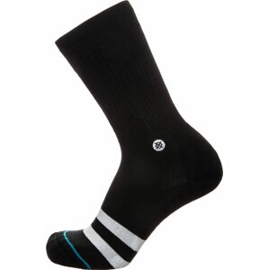 Stance Sportovní ponožky černá / bílá
