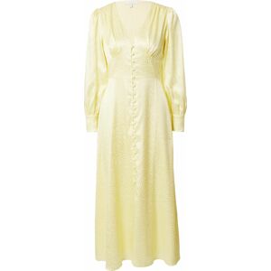 Olivia Rubin Košilové šaty 'DAHLIA' světle žlutá