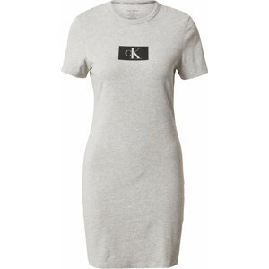 Calvin Klein Underwear Noční košilka světle šedá / černá