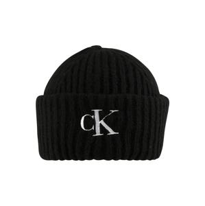 Calvin Klein Jeans Čepice černá / bílá