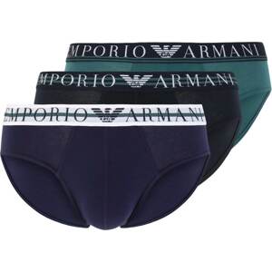 Emporio Armani Slipy tmavě modrá / tmavě zelená / černá