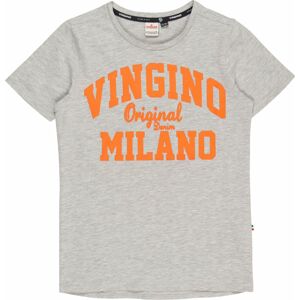 VINGINO Tričko šedý melír / oranžová