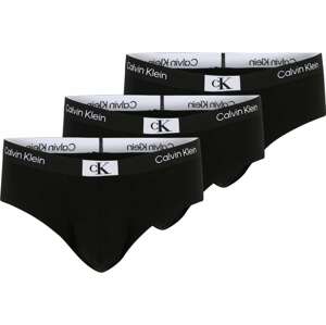Calvin Klein Underwear Plus Slipy černá / bílá