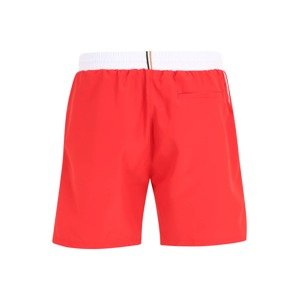 BOSS Black Plavecké šortky 'Starfish' červená / bílá