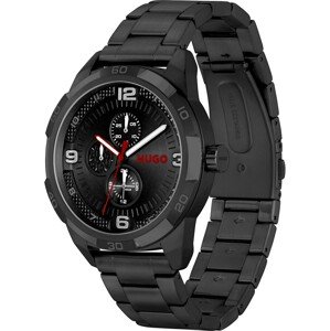 HUGO Analogové hodinky červená / černá / bílá