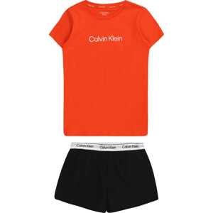 Calvin Klein Underwear Pyžamo oranžová / černá / bílá