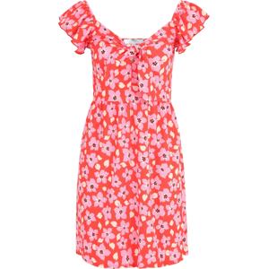 Dorothy Perkins Tall Letní šaty 'Ditsy' krémová / růžová / červená
