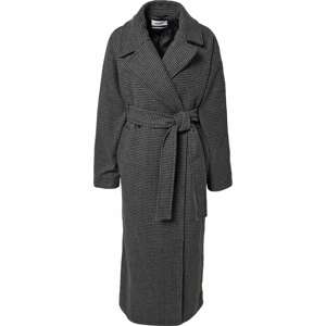 WEEKDAY Přechodný kabát 'Kia' šedý melír / černá
