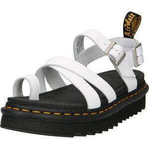 Dr. Martens Páskové sandály 'Avry' žlutá / černá / stříbrná / bílá