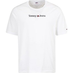 Tommy Jeans Plus Tričko tmavě modrá / jasně červená / černá / bílá