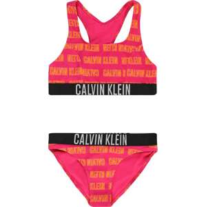 Calvin Klein Swimwear Plavky oranžová / pink / černá / bílá