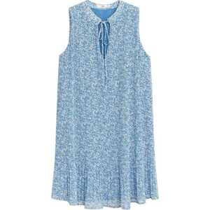 MANGO Letní šaty pastelová modrá / světlemodrá