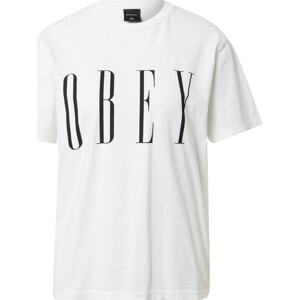 Obey Tričko černá / bílá