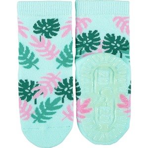 STERNTALER Ponožky 'Fli Fli AIR' zelená / mátová / růžová