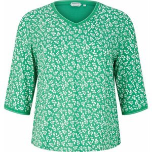 Tom Tailor Women + Tričko zelená / bílá