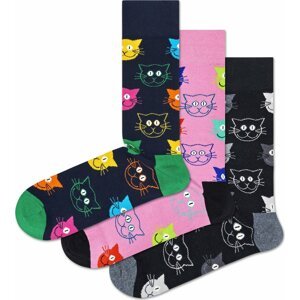Happy Socks Ponožky námořnická modř / zelená / světle růžová / černá