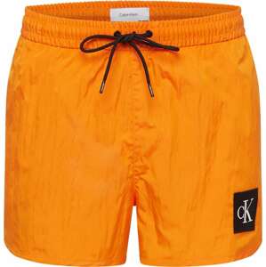Calvin Klein Swimwear Plavecké šortky tmavě oranžová