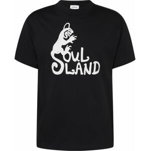 Soulland Tričko 'Spring Devil' černá / bílá