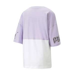 PUMA Oversized tričko  lenvandulová / černá / stříbrná / bílá