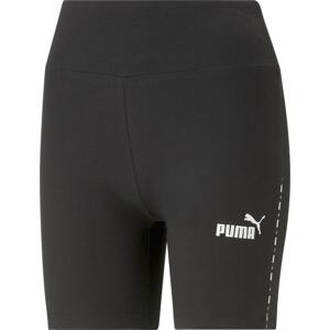 PUMA Sportovní kalhoty 'Power' černá / bílá