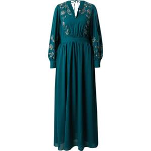 Wallis Curve Společenské šaty smaragdová / stříbrná