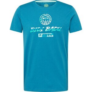 BIDI BADU Funkční tričko 'Good Vibes' nebeská modř / mátová / bílá