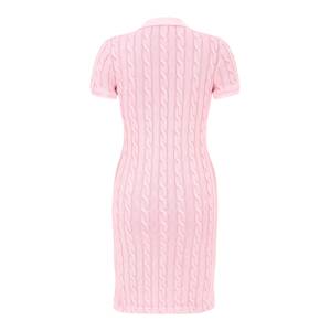 Polo Ralph Lauren Úpletové šaty modrá / světle růžová