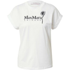 Max Mara Leisure Tričko 'BOLIVAR' černá / bílá