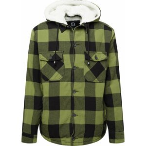 Brandit Přechodná bunda khaki / světle zelená / černá