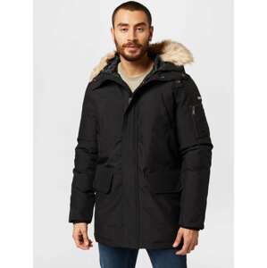 Schott NYC Zimní bunda 'NELSON' nažloutlá / černá