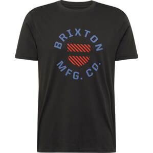 Brixton Tričko marine modrá / burgundská červeň / černá