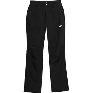 4F Outdoorové kalhoty černá / bílá