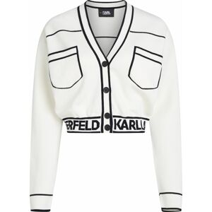 Karl Lagerfeld Kardigan černá / bílá