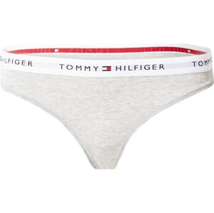 Tommy Hilfiger Underwear Tanga námořnická modř / šedý melír / červená / bílá