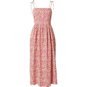 People Tree Letní šaty olivová / růžová / červená / bílá