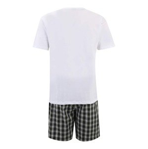 BOSS Black Pyžamo krátké tmavě modrá / khaki / bílá