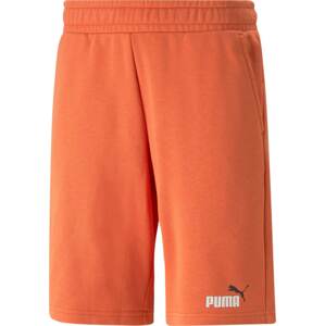 PUMA Sportovní kalhoty tmavě oranžová / černá / bílá