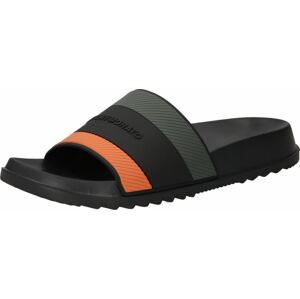 ANTONY MORATO Plážová/koupací obuv 'BEITH' tmavě zelená / tmavě oranžová / černá
