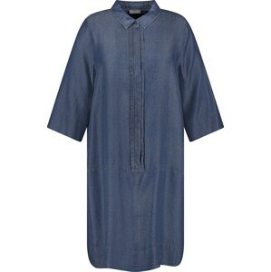SAMOON Košilové šaty modrá džínovina