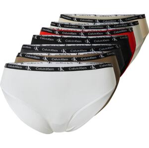 Calvin Klein Underwear Kalhotky hnědá / červená / černá / bílá