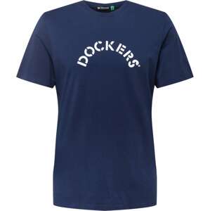 Dockers Tričko námořnická modř / bílá