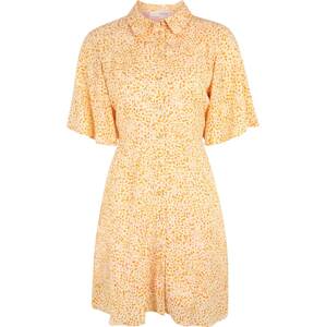 Selected Femme Petite Košilové šaty 'JALINA' medová / světle žlutá / růžová