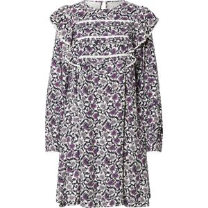 Atelier Rêve Košilové šaty fialová / pudrová / černá / bílá
