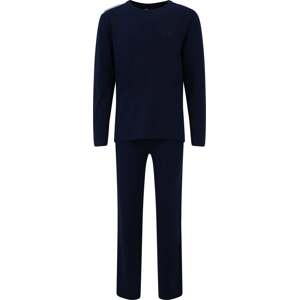 Moschino Underwear Pyžamo dlouhé námořnická modř / bílá