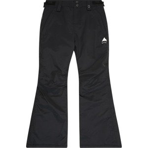 BURTON Outdoorové kalhoty černá / bílá