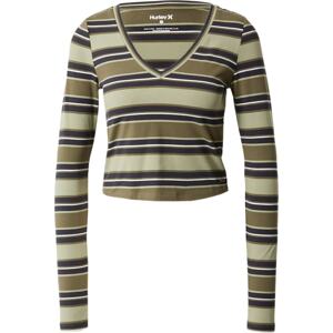 Hurley Funkční tričko 'SOPHIE' světle šedá / olivová / černá / bílá