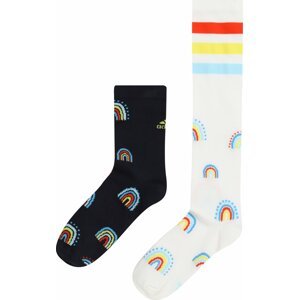 ADIDAS PERFORMANCE Sportovní ponožky 'RAINBOW' světlemodrá / červená / černá / bílá